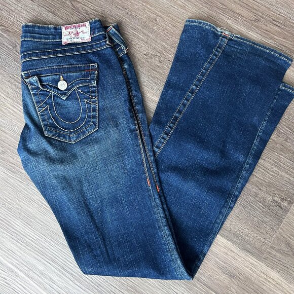 True Religion Low Rise Flare Cut Jeans - Picture 1 of 6